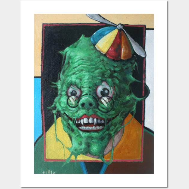 Wish Mask Wise Vampire Hero Green Ghost Joker Smile 300 acid bath future psychic Wall Art by Tiger Picasso